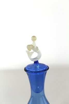 Mermaid Liqueur Set by Bimini Workshops Lauscha Glassworks, 1925, Set of 8-ZWH-1293470