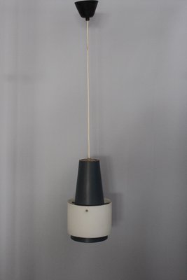 Metal and Glass Ceiling Lamp by Louis C. Kalff for Philips, 1950s-HZ-584443