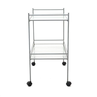 Metal and Glass Service Trolley, 1980s-EZ-2041226