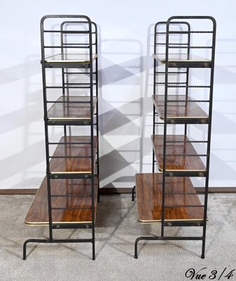 Metal and Laminate Shelves, 1950, Set of 2-RVK-1724749