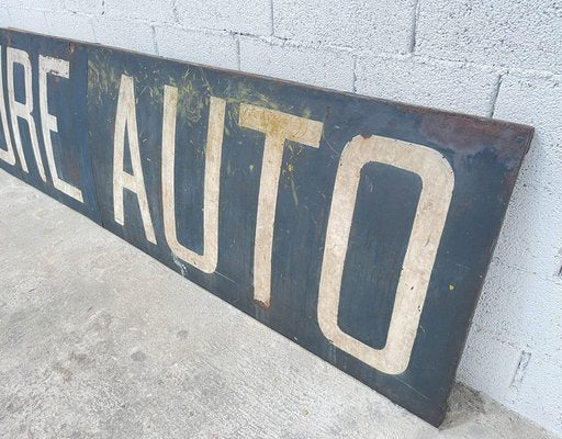 Metal and Wood Garage Sign, 1930s-PB-1713112