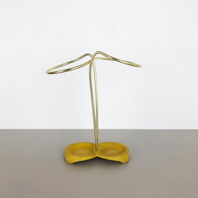 Metal Brass Modernist Bauhaus Umbrella Stand, Germany, 1950s-QZ-1053134