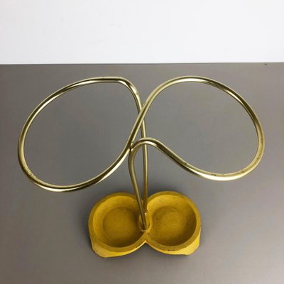 Metal Brass Modernist Bauhaus Umbrella Stand, Germany, 1950s-QZ-1053134