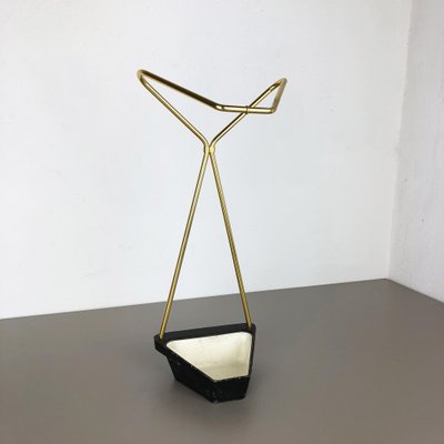 Metal Brass Umbrella Stand, Germany, 1950s-QZ-1052890