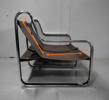 Metal Chrome Bench, 1970s-RVK-851999