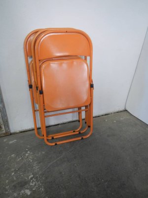 Metal Folding Chairs, 1970s, Set of 3-WWQ-1783421