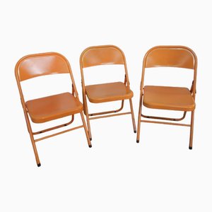 Metal Folding Chairs, 1970s, Set of 3-WWQ-1783421