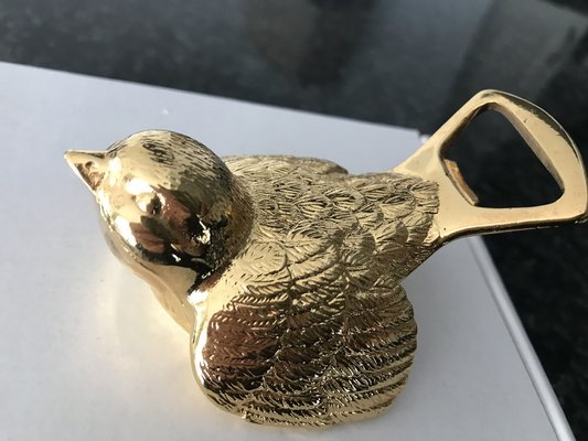 Metal Gold-Plated BMF Bird Opener, West Germany, 1970s-WQQ-1730125