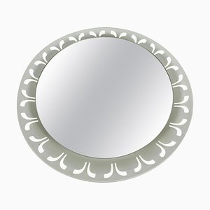 Metal Illuminated Mirror from Hillebrand, Germany, 1950s-PUK-924572