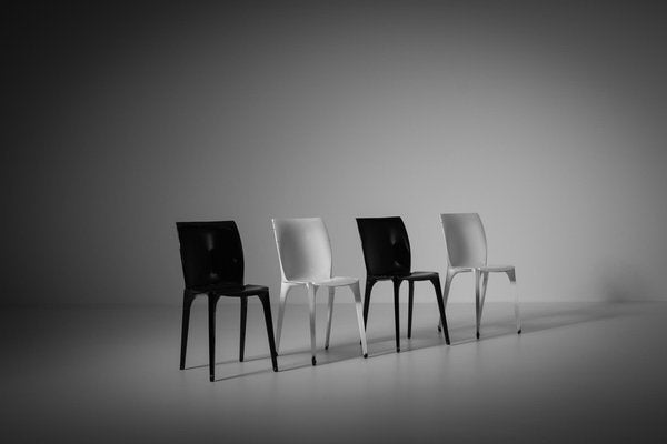 Metal Lambda Chairs by Marco Zanuso & Richard Sapper, Italy, 1959, Set of 4-CO-1222949