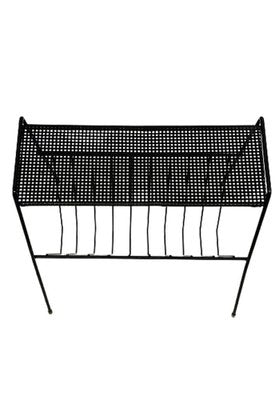 Metal Magazine Rack with Perforated Small Table Top from Pilastro-UCH-1224253