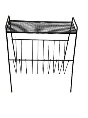 Metal Magazine Rack with Perforated Small Table Top from Pilastro-UCH-1224253