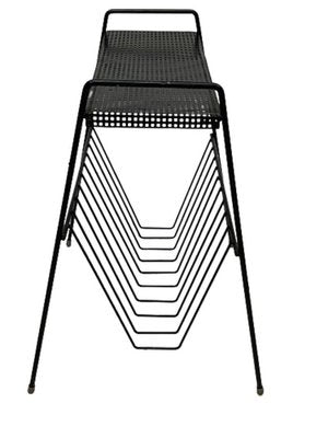 Metal Magazine Rack with Perforated Small Table Top from Pilastro-UCH-1224253