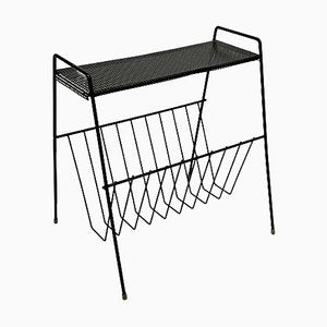 Metal Magazine Rack with Perforated Small Table Top from Pilastro-UCH-1224253