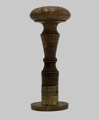 Metal Stamp with Wooden Handle, Italy, 19th Century-ZCI-2025149