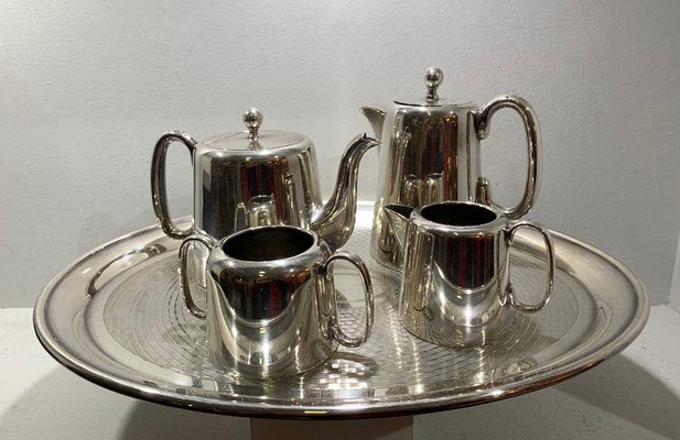 Metal Tea Service Set, 1970s, Set of 5-IKW-828493