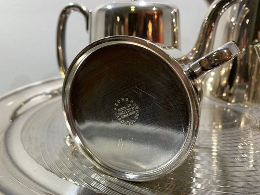 Metal Tea Service Set, 1970s, Set of 5-IKW-828493