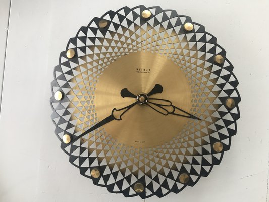 Metal Wall Clock, Germany, 1970s-WQQ-1290916