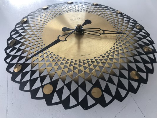 Metal Wall Clock, Germany, 1970s-WQQ-1290916