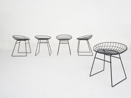 Metal Wire KM05 Stool attributed to Cees Braakman for Pastoe, the Netherlands, 1958-ZO-1797706