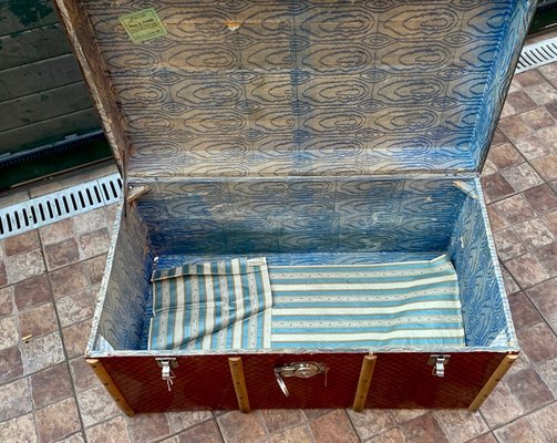 Metallic and Wood Trunk, 1960s-ROJ-1092267