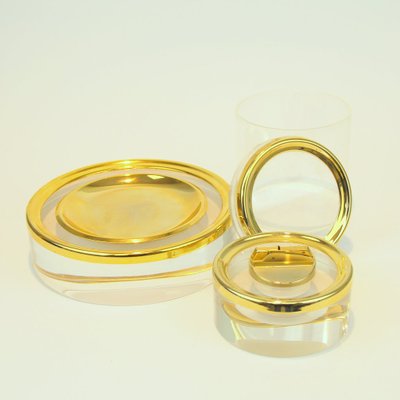 Methacrylate Ashtray Set, 1970s, Set of 2-NE-549593