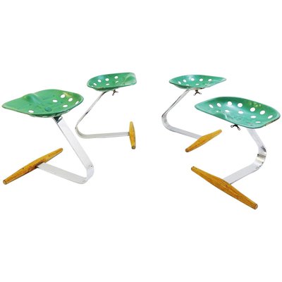 Mezzadro Tractor Stools by Achille Castiglioni for Zanotta, 1970, Set of 4-FGA-922861