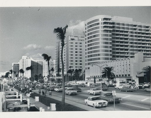 Miami Beach, Street Photography, USA, 1960s, Black & White Photograph-DYV-1245437