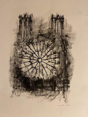 Michel Ciry, Notre Dame De Paris, Lithograph, 1964-ZCI-871643