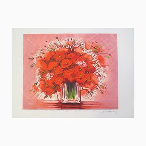 Michel Henry, Poppies, Lithograph-KHH-1202685