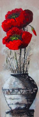 Michèle Kaus, Les Coquelicots 2, 2020, Acrylic on Canvas-QNR-1769729