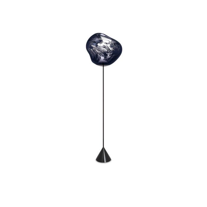 Melt Cone Slim - Metal And Polycarbonate Led Floor Lamp by Tom Dixon #Smoke