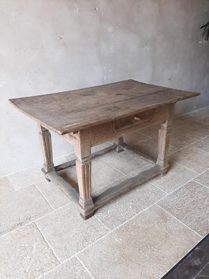 Mid-17th Century Dutch Oak Pay Table-TDA-1376460