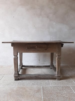 Mid-17th Century Dutch Oak Pay Table-TDA-1376460