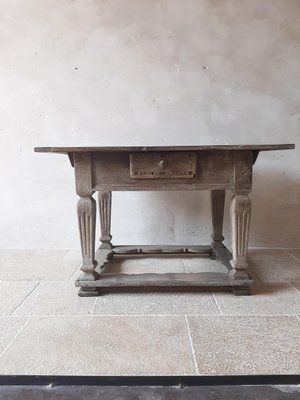 Mid-17th Century Dutch Oak Pay Table-TDA-1376462