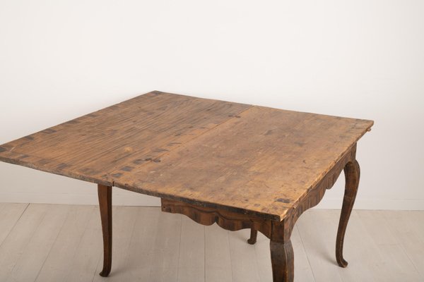 Mid-18th Century Swedish Drop-Leaf Table-MJF-931281