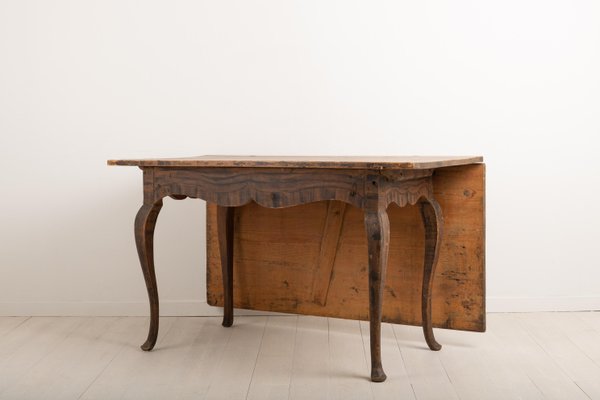 Mid-18th Century Swedish Drop-Leaf Table-MJF-931281