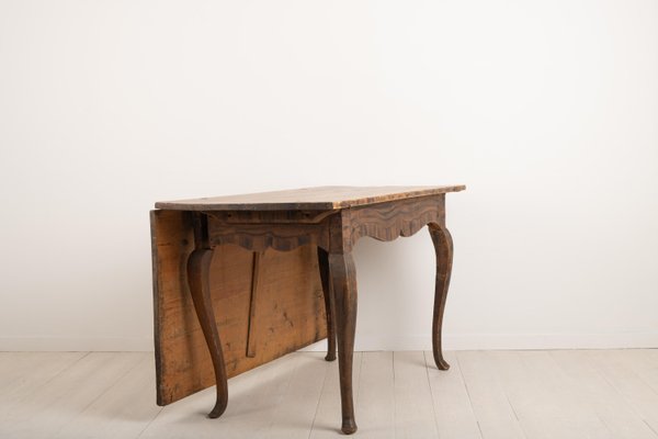 Mid-18th Century Swedish Drop-Leaf Table-MJF-931281