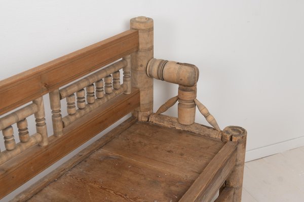 Mid 18th Century Swedish Pine Bench-MJF-953190