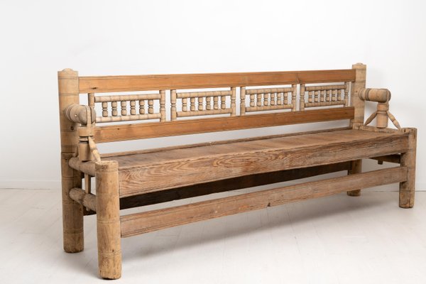 Mid 18th Century Swedish Pine Bench-MJF-953190