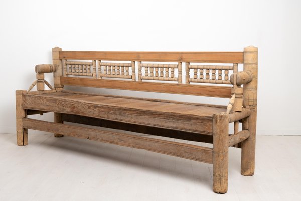 Mid 18th Century Swedish Pine Bench-MJF-953190