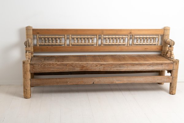 Mid 18th Century Swedish Pine Bench-MJF-953190