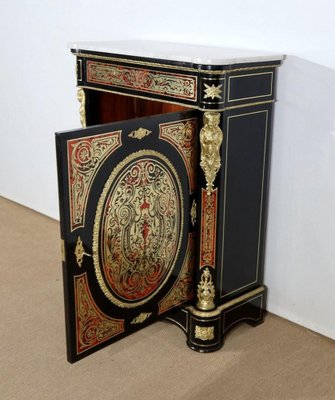 Mid-19th Century Napoleon III Period Entre-Deux Buffet in Boulle Marquetry-RVK-1453526