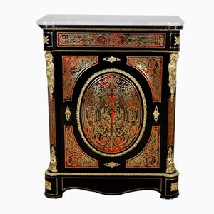 Mid-19th Century Napoleon III Period Entre-Deux Buffet in Boulle Marquetry-RVK-1453526