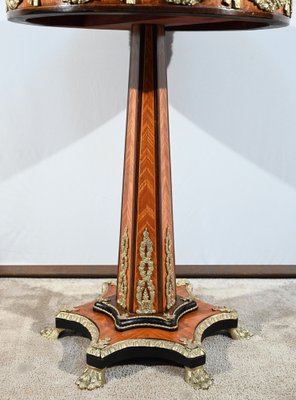 Mid-19th Century Napoleon III Restoration Pedestal Table in Precious Wood-RVK-1800279