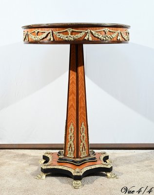 Mid-19th Century Napoleon III Restoration Pedestal Table in Precious Wood-RVK-1800279