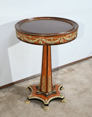 Mid-19th Century Napoleon III Restoration Pedestal Table in Precious Wood-RVK-1800279