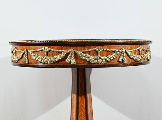 Mid-19th Century Napoleon III Restoration Pedestal Table in Precious Wood-RVK-1800279