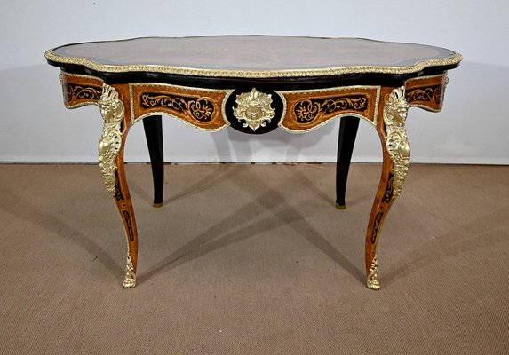 Mid 19th Century Napoleon III Violonée Table in Precious Wood-RVK-1328928