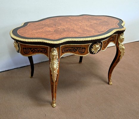 Mid 19th Century Napoleon III Violonée Table in Precious Wood-RVK-1328928